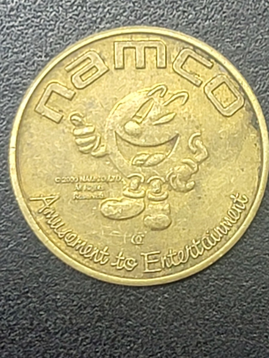 Namco Pacman Arcade Token Coin Amusement Entertainment Vintage