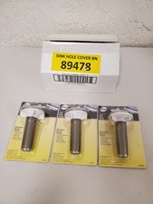  Lot of 3 DANCO 1-3/4 in. Kitchen Sink Hole Cover in Brushed Nickel 89478 