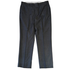 Brooks Brothers 1818 Regent Wool Dress Pants 36x29 Vitale Barberis Canonico Gray