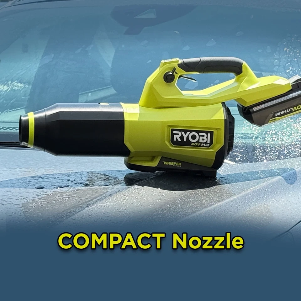 Boquilla Compacta para Soplador de Hojas 40V HP Whisper Series 800CFM - Modelo RY40HPLB01 Foto 3 de 4