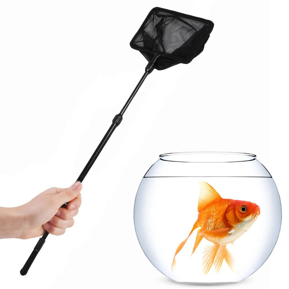  3pz Rete da Pesca Estensibile Manico in Plastica Palo Rete da Atterraggio Telescopica Tuck Net - Immagine 3 di 4