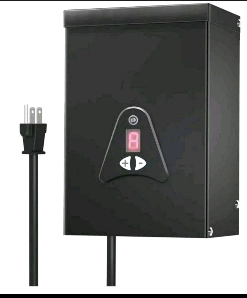 TiFFCOFiO Low Voltage Landscape Transformer, 200W Outdoor Low Voltage T.former