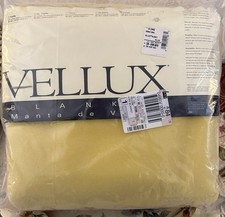 Vintage Vellux Original Style Blanket, King, Yellow, New Old Stock Made In USA
