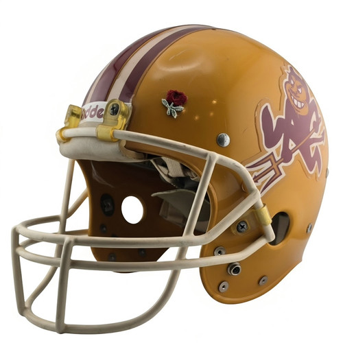 Arizona State Quarterback Jeff Van Raaphorst 1987 Rose Bowl Game Worn Helmet
