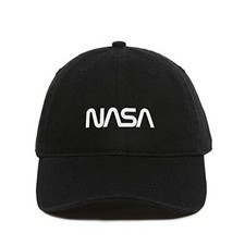 Retro NASA Logo Baseball Cap Embroidered Cotton Adjustable Dad Hat