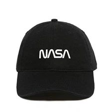 Retro NASA Logo Baseball Cap Embroidered Cotton Adjustable Dad Hat