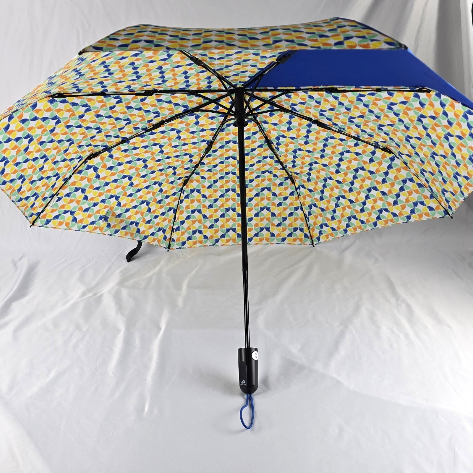 Adidas Folding Umbrella Circular Pattern Open Clo… - image 4
