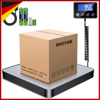 Paketwaage 200Kg 10G Digitale Plattformwaage Mit Haltefunktion Lcd Display