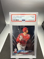 2018 Shohei Ohtani Topps Update Black /67 RC #US189 PSA 9 Mint Dodgers