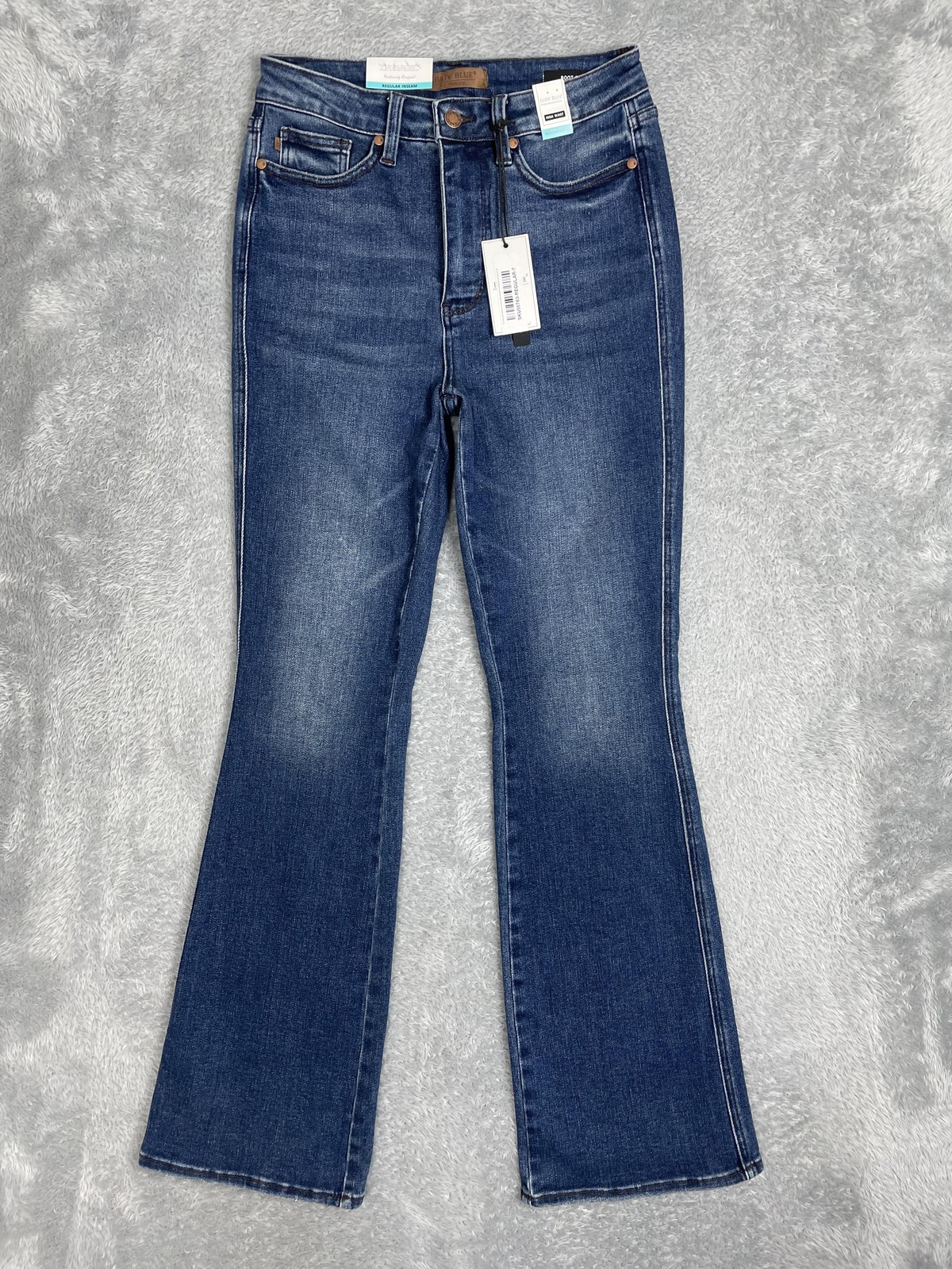 Judy Blue High Waist Bootcut Jeans Womens 7/28 Dark Wash Tummy Control Stretch