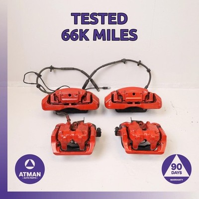 12-19 BMW F06 640i M-Sport Front & Rear Brake Caliper Set Red OEM 66k