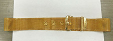 Vintage Sarah Coventry Gold metal mesh belt unworn in box NOS 28 In