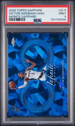 Victor Wembanyama #IS-5 2025 Topps Chrome Sapphire Infinite card
