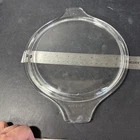 Vintage Pyrex Clear Glass Round Casserole Lid 475 C -34 Tab Handles