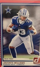 2025 Panini Donruss - Javonte Williams #265 Press Proof Red