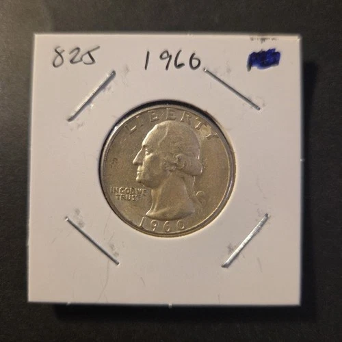1960 Washington Silver Quarter In About Uncirculated Condition