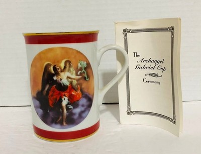 The Archangel Gabriel Ceremony Cup Include Activation Prayer Card Good Condition