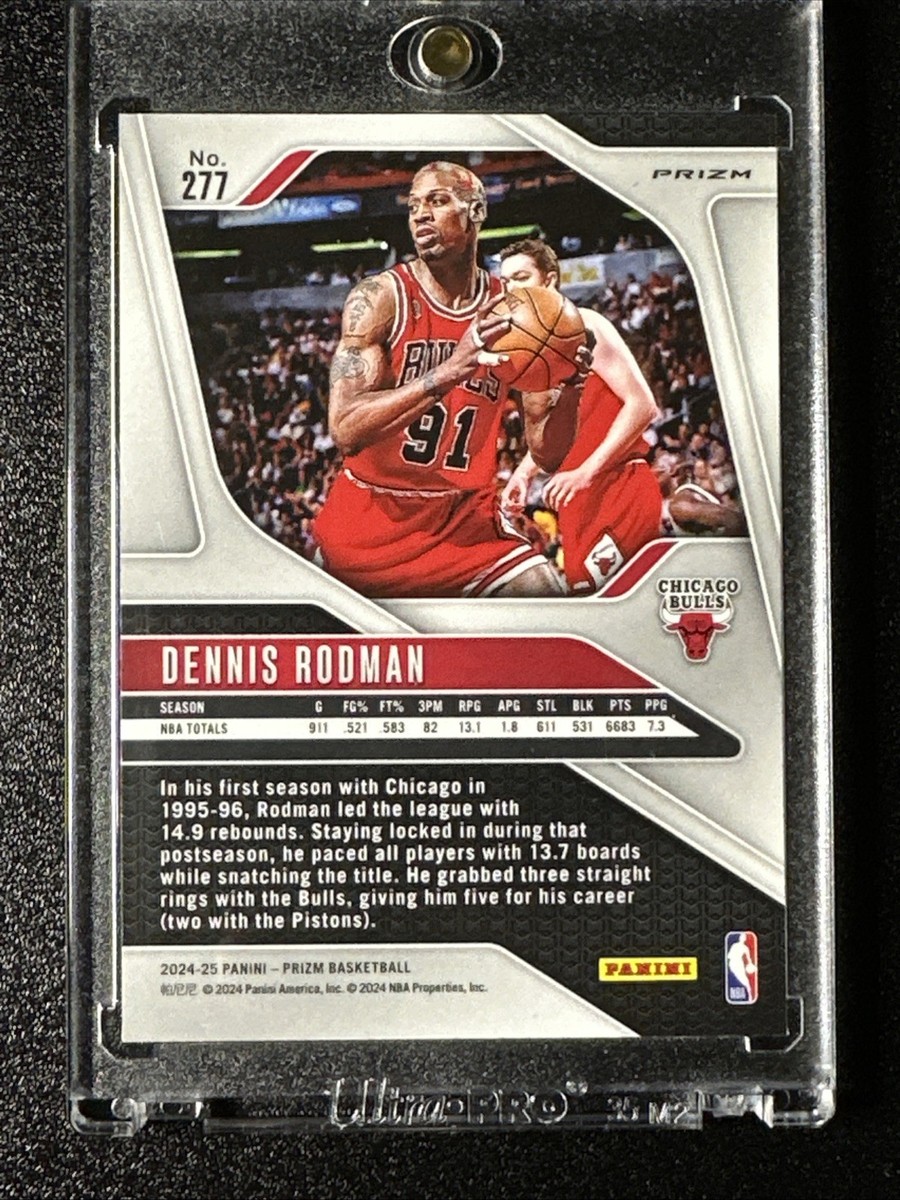 ⚡️NBAトレーディングカード D.Rodman 2024-25 Prizm - Legends Dennis Rodman #277 Red Ice Prizm
