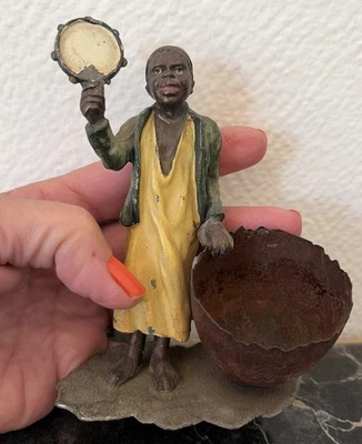 sculpture figurine orientalisme plomb de muremberg DLG bronze de vienne 19éme - Photo 1/4