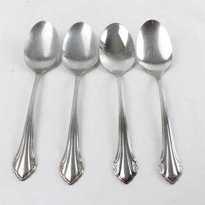 Set Mit 4 Oneida Repose Edelstahl Esslöffel Portion Löffel 21.6cm
