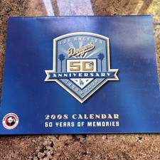 2008 Los Angeles Dodgers Baseball Calendar by Panda Express 50th Anniversary