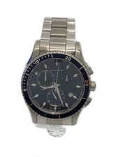 HAMILTON JAZZMASTER Seaview Chrono Quartz Black Silver H37512131 Scratched