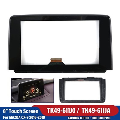 For Mazda CX9 CX 9 2016-2019 Glass 8'' Touch Screen Panel TK49-611JA Radio Part