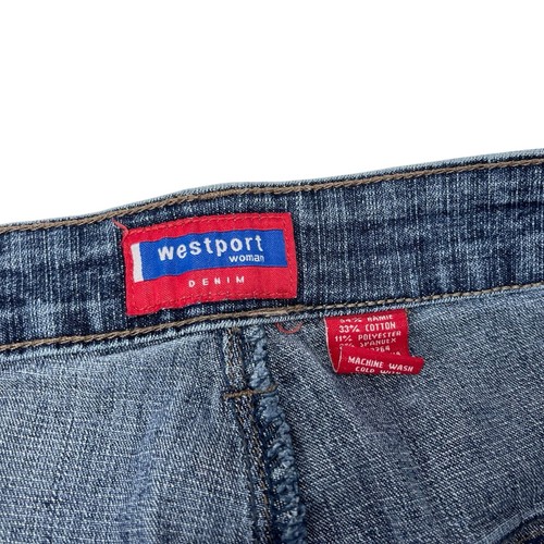 Jeans Westport Mujer Denim Talla 14 Azul 36" Cintura 29" Bolsillos Entrepierna - Imagen 3 de 9