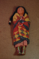 Vintage Skookum Native American Bully Good Blanket Doll