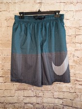 Nike Swim Men's Horizon Stripe 9" Volley Shorts NWOT Medium