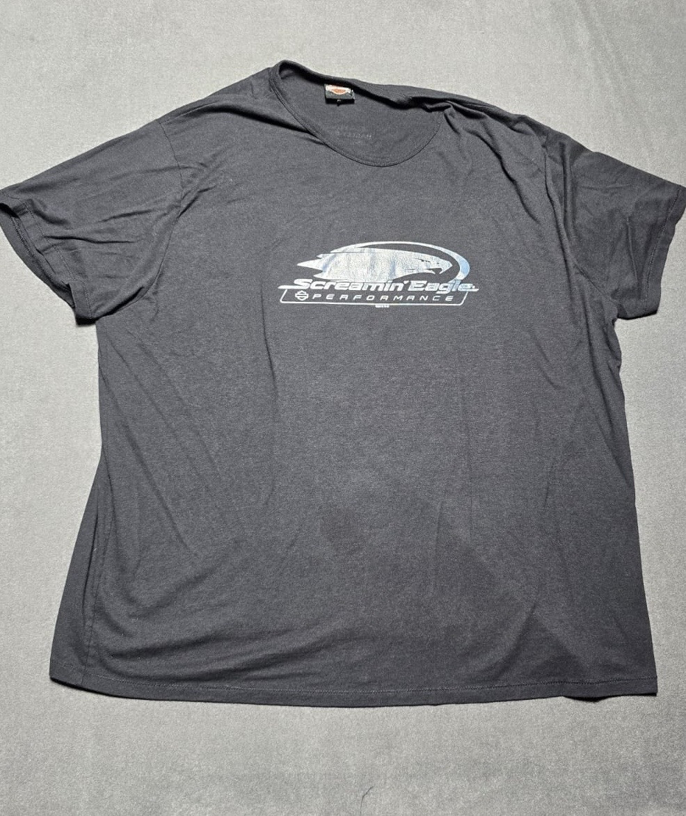 Harley Davidson Shirt Mens Large Screaming Eagle Mechanic Striped T Shirt 3XL