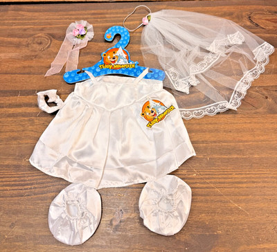 TEDDY Mountain Bride Wedding Dress - 16''- build-a-bear cabbage patch kid