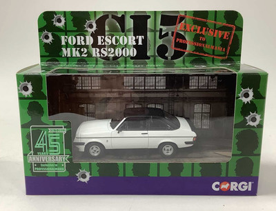 Rare Corgi Professionals 1:43 Ford Escort Mk2 RS2000 Diamond White Boxed