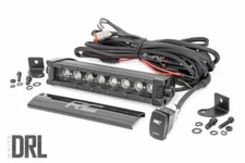Rough Country 8-inch Cree LED Light Bar Black Series w/ Cool White DRL