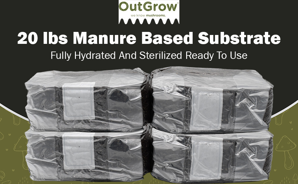 20 lb Manure-Based Mushroom Substrate – Bulk Discount!