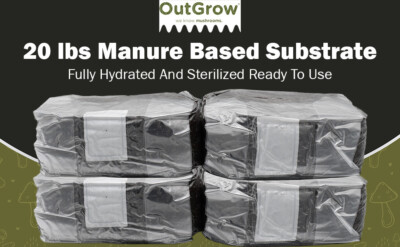 20 lb Manure-Based Mushroom Substrate   Bulk Discount!