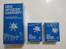 Kids Against Maturity Family Party Game With Expansion Packs 1 & 2 New, Sealed
