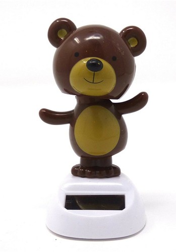 Oso Bailarín Solar Marrón TABLERO Adornos Juguetes Rocking Accesorios para Coche Regalos - Imagen 7 de 12