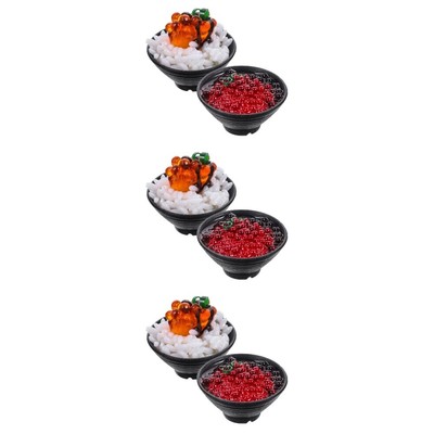  6 PCs präsentieren Lebensmittel, so tun Spielen Lebensmittelmodell