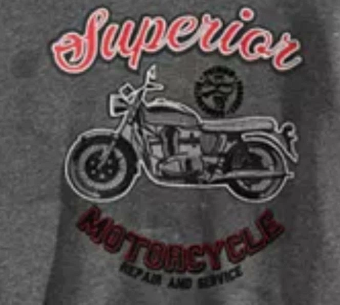Epic Threads Boy Gray Superior Motorcycle Graphic Fleece Hoodie $55 TINI {&} - Image 2 of 4