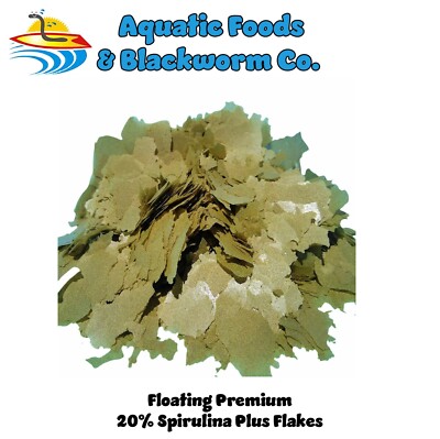 20% Spirulina Plus Tropical Fish Flakes, Made in the USA