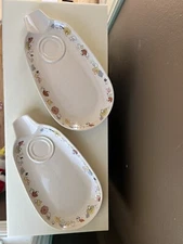 Vintage Franciscan Woodlore Snack Plates - Set Of 2 - RARE