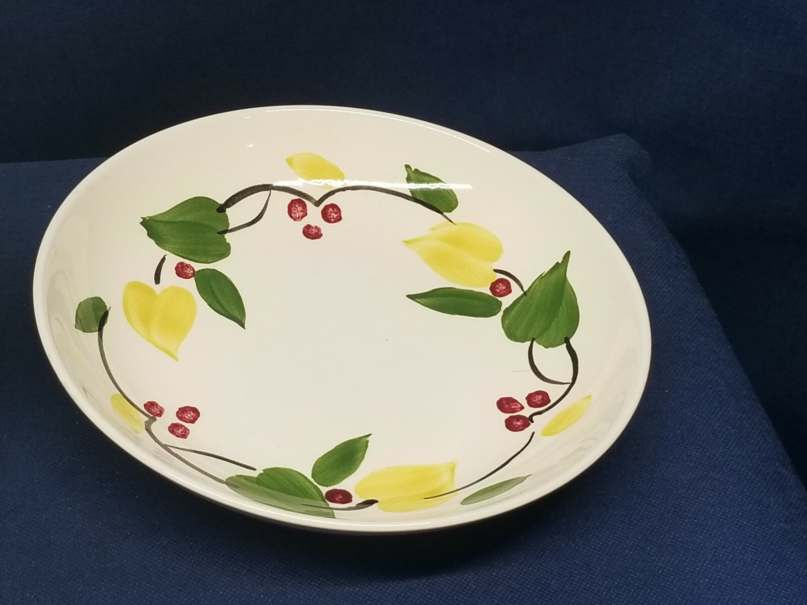 Vintage American Heritage Dinnerware Set/ 2 Bowls Handpainted Lincoln