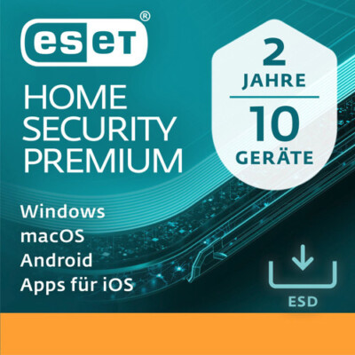 ESET Home Security Premium 2025 10 Geräte 2 Jahre Sofort per Email NEU