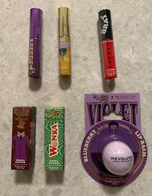 New Makeup Revolution x Willy Wonka Chocolate Factory Lip - Choose your product