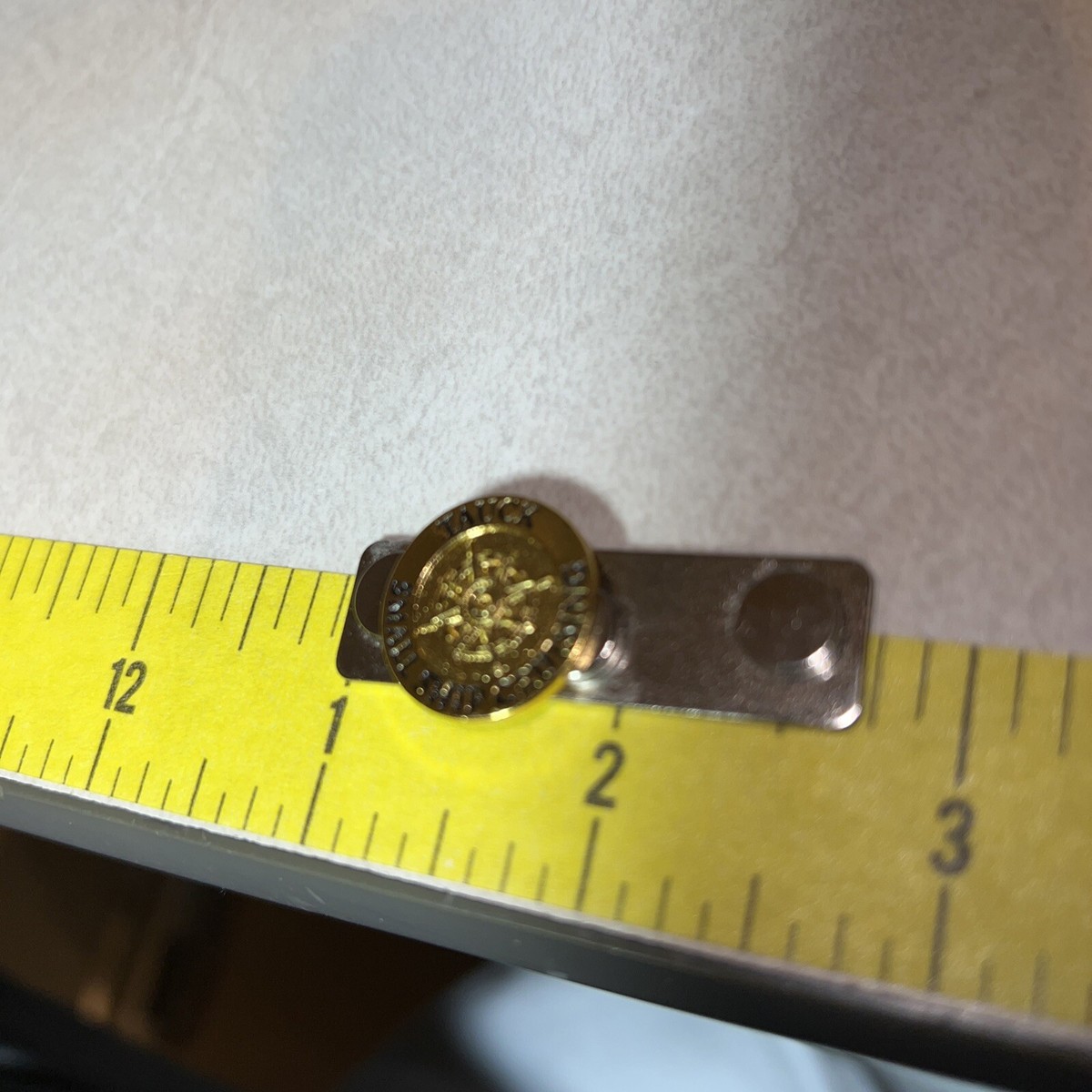 Tauck Small Ship Sailing Tie Tack Lapel Pin With Magnet Gold Tone