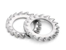 A2 304 Stainless External Serrated Tooth Lock Washer Shakeproof Gasket M3 - M24