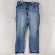 Kut from the Kloth Jeans Womens Size 6 Blue Denim Straight Leg Mid-Rise Casual