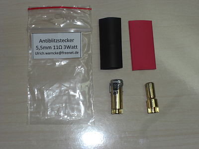 Antiblitz-Goldstecker 5,5mm 11 Ohm 3 W SMD, Anti Blitz, bis 14s