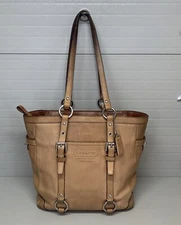 Coach LEATHERWARE 11524 Tan Leather Small Shoulder Bag